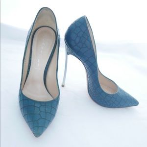 Casadei Skyhigh Blade Pointed - toe Pumps Embossed